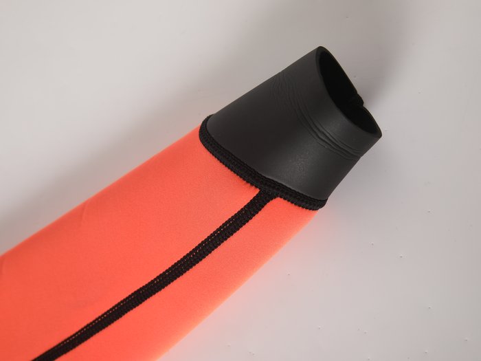 Orange sleeve and cuff